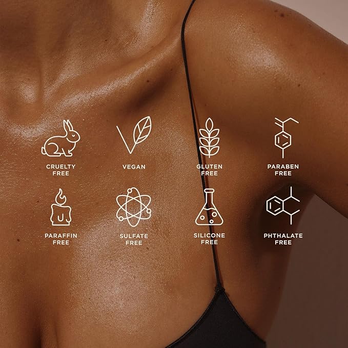 '+ Lux Unfiltered N°32 Gradual Self Tanner, Hydrating Self Tanning Lotion with Shea Butter & Squalane - Non-Sticky, No Transfer, Natural-Looking Tan - Vegan & Cruelty-Free Sunless Tanner - Rosewood