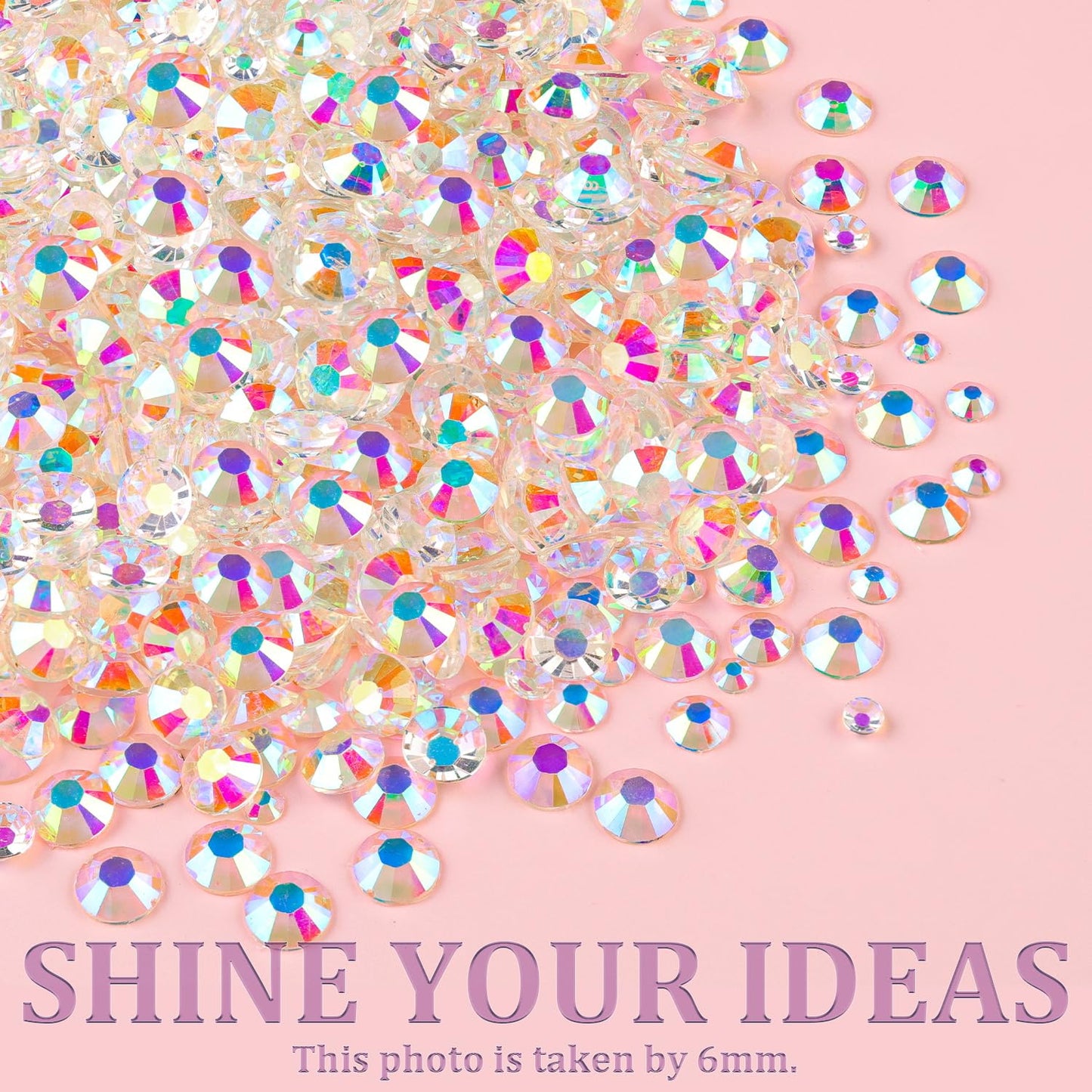 Resin Jelly Rhinestones for Crafting with B7000 Jewelry Glue, 2 Boxes Transparent AB Flatback Crystals with 3Pcs 10ml Glue, Bedazzling Non Hotfix Gems for DIY Tumblers Clothing Shoes Manicure