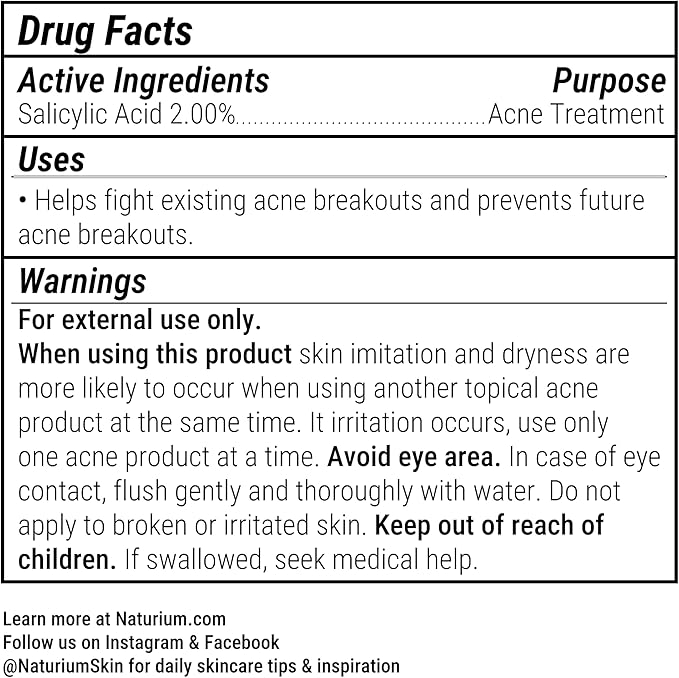 Naturium Salicylic Acid Body Spray 2%, Blemish-Fighting & Pore Treatment, with Niacinamide Plus Encapsulated Salicylic Acid, 4 oz