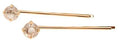 L. Erickson Little Gem Bobby Pin Pair - Golden Shadow/Gold