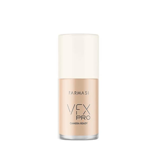 FARMASi Vfx Pro Foundation, Full Coverage Liquid Cream, Lightweight Long Lasting Coverage, Breathable Skin Moisturizer with Color True Matte Blending, Face Makeup, 1 fl. oz / 30 ml - Neutral Medium 12