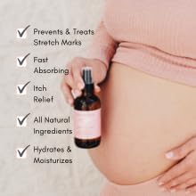 Belly Bundle by Irene Organics - Organic Belly Butter and Oil for Pregnancy Stretch Mark Prevention and Treatment - Award Winning Skincare For Pregnancy and Postpartum - Mother's Day Gift Set (Small)