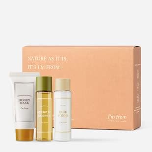 [I'm from] Miniature Set, Rice Toner, Mugwort Essence, Honey mask, Gifts for Women, Travel Essentials, Stocking Stuffers