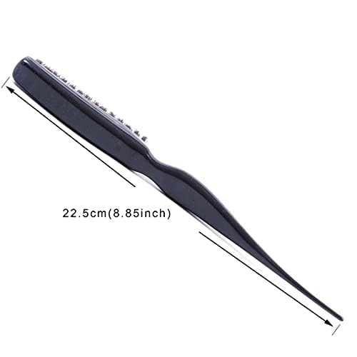 1 Pc Teasing Hair Brush Hair Teasing Comb for Back Combing Lifting and Styling Thin to Create Volume (Black)