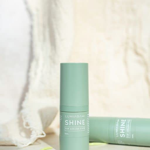 Lumiara Shine Anti Aging Eye Serum - Hydrating and Brightening Serum For All Ages & Skin Types - Organic, Paraben Free, Cruelty Free & Plant Based Wrinkle Reduction - Made In The USA - 15 ml