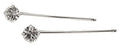 L. Erickson Little Gem Bobby Pin Pair - Crystal/Silver