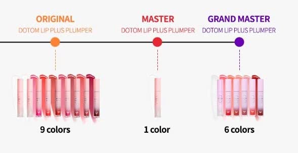 keybo Lip Plumper Dotom Lip Plus 16 Colors, 3 Steps Extreme Plumping Clear Lip Gloss by Essence Lip Care Oil & 16 Color Tints from Korean Makeup (07. Autumn Rose)