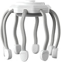 Scalp Massager, Head Massager Scalp Stress Relax, Electric Scalp Massager with 3 Modes & 8 Vibrating Contacts, Portable Cordless 360 Degree Vibrating Massager (White)
