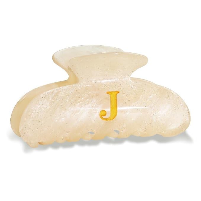 Initial Cute Hair Clips - Letter Elegant Hair Claw Clips, Fashion Glitter Claw Clips Durable Hair Clips, Wedding Gift, Bridesmaid Gifts, Birthday Gifts, Christmas Gift, Letter J