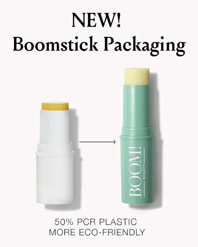 Boomstick GLO ® Hydrating Face Balm Stick for Mature Skin with Olive Oil, Beeswax & Honey - Natural-Looking Dewy Glow - Multibalm Brightener to Moisturize Face, Lips, Under Eye and More