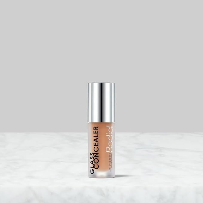 Rodial Glass Concealer Shade 3 - Luminous, Full-Coverage Cream with Peptides and Antioxidants for Flawless Skin, 0.1 fl. oz.
