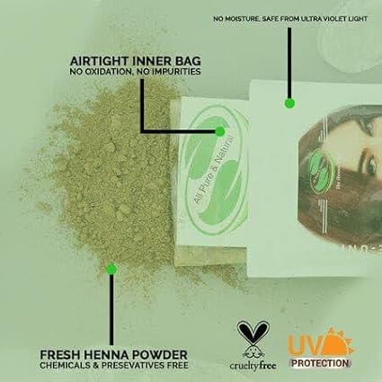 1 Pack Of Mahogany Henna Hair & Beard Color/Dye 100 Grams - Natural Hair Color, Plant-based Hair Dye - The Henna Guys