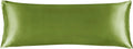 BEDELITE Satin Body Pillow Cover, Super Soft and Cooling Body Pillow Pillowcase for Hair and Skin, Breathable Silky Full Long Pillowcase Cover(20"x54", Cedar Green)