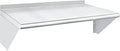 HARDURA Stainless Steel Shelf 18" x 36", 340lb Commercial Shelves Wall Mount Metal Shelving with Backsplash and Brackets for Kitchen, Restaurant, Laundry Room and Home
