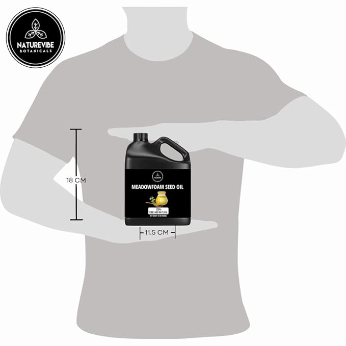 Naturevibe Botanicals Meadowfoam Oil 32 Ounces | 100% Pure and Natural | Great for Skin Care and Hair Care