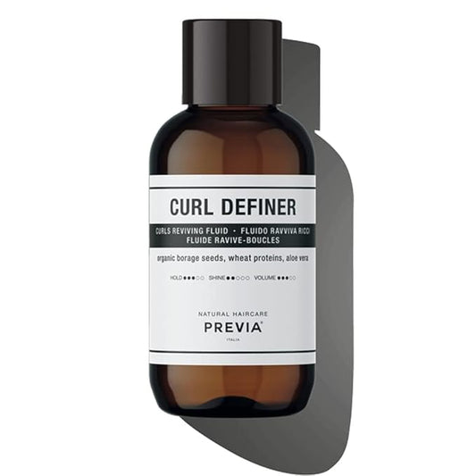 PREVIA Curl Definer Hydrating Serum for Curly Hair – Vegan Oil for Frizz Control, Moisturizing & Enhancing Curls – Sulfate-Free, Paraben-Free,Natural Ingredients for Soft, Shiny,Bouncy Curls 3.38 oz