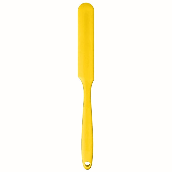 1-PCS Non-Stick Reusable Wax Silicone Spatula, Silicone Waxing Applicators for Hair Removal, for Home Salon Body Use (Yellow, size 1)