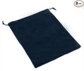 Aestivate 8 Pack Large Velvet Drawstring Pouch, Velvet Bag 8×10 Inch Storage Bag Cosmetics Pouches Dust Bag 8 Pieces (Navy Blue)
