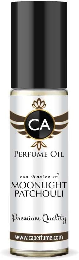 CA Perfume Impression of Van Cleef & A. Moonlight Patchouli For Women & Men Replica Fragrance Body Oil Dupes Alcohol-Free Essential Aromatherapy Sample Travel Size Long Lasting Roll-On 0.3 Fl Oz/10ml