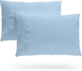 SKY BEDDINGS Queen Pillowcase Set of 2 - Soft Brushed Microfiber Pillow Cases with Envelope Clouser - Wrinkle-Free, Fade-Resistant Pillow Covers - 20 x 30 Inches, Light Blue