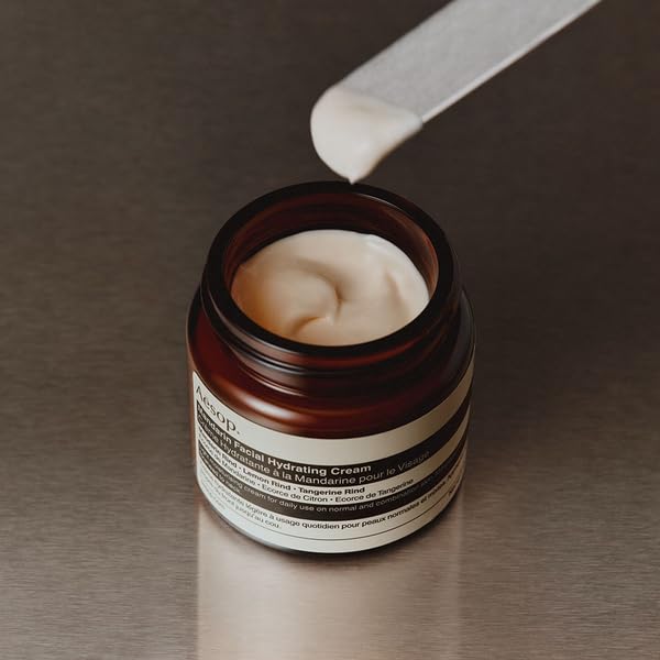 Aesop Mandarin Facial Hydrating Cream | Cools, Tones, and Balances Normal And Combination Skin | Mandarin Rind, Lemon Rind, Tangerine Rind | 2.1 oz / 60 mL