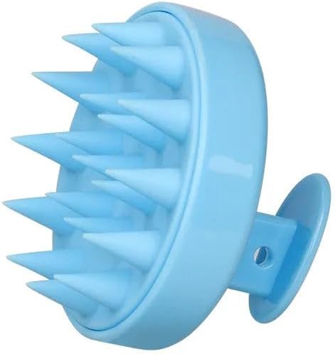 Silicone Scalp Massager for Hair Growth – Shampoo Brush for Shower, Dandruff & Dry Scalp Relief – Soft Silicone Hair Scrubber White