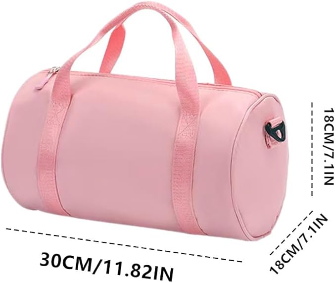 Small Gym Bag for Women, Cute Workout Duffel with Adjustable Strap - Lightweight Yoga Tote & Crossbody Sports Bag for Fitness, Travel (black)