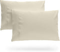 SKY BEDDINGS King Pillowcase Set of 2 - Soft Brushed Microfiber Pillow Cases with Envelope Clouser - Wrinkle-Free, Fade-Resistant Pillow Covers - 20 x 40 Inches, Ivory