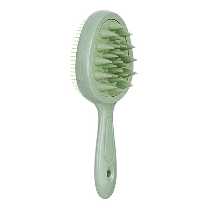 Green Double-sided Hair Brush, Portable Massage Comb
