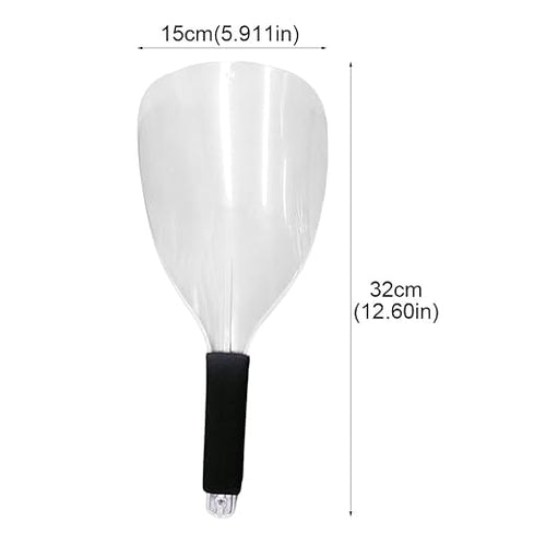3PCS Barber Salon Face Shield,Clear Plastic Hairdressing Haircut Face Mask,Reusable Hairspray Shield Hairspray Face Shield with Sponge Handle for Hairdressing Makeup(Transparent,size:12.60 x 5.91inch)