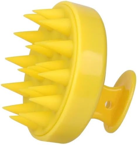 Silicone Scalp Massager for Hair Growth – Shampoo Brush for Shower, Dandruff & Dry Scalp Relief – Soft Silicone Hair Scrubber Black-Blue