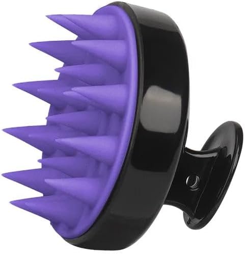 Silicone Scalp Massager for Hair Growth – Shampoo Brush for Shower, Dandruff & Dry Scalp Relief – Soft Silicone Hair Scrubber Lake-Blue