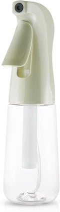 TANSHINE Continuous Spray Bottle for Hair,Ultra Fine Mist Water Hair Spray Bottles,Mister Spray Bottle,Refillable Plastic Sprayer for Hairstyling,Cleaning,Alcohol, Plants,Salons,6.8oz/200ml,Green