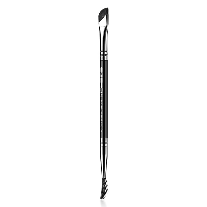 EIGSHOW Dual-Ended Precision Eyebrow Brush and Comb for Eyeliner Lining, Sculpting Brows, Professional Eye Makeup Tools (D109)