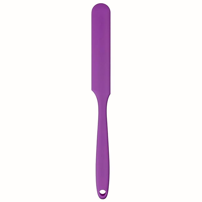 1-PCS Non-Stick Reusable Wax Silicone Spatula, Silicone Waxing Applicators for Hair Removal, for Home Salon Body Use (Purple, size 1)