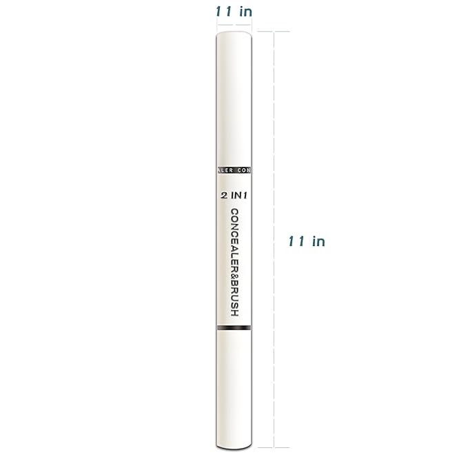 Concealer Stick Full Coverage, Cream Color Corrector Makeup, Dual Ended Conceal Pen with Brush, Waterproof Matte Eraser Dark Circles, Blemish, Pores, Spots Buildable for All Skin Types- Natural