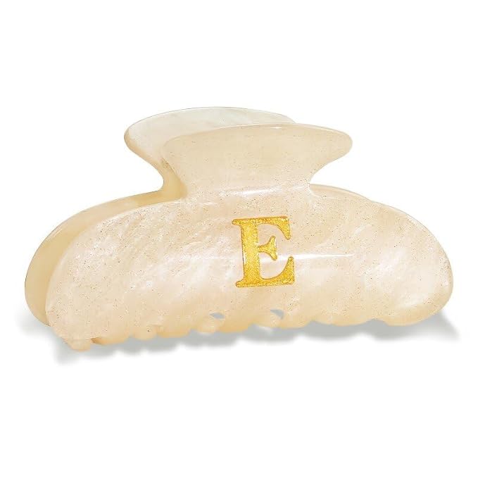 Christmas Stockings Stuffers for Teen Girls Women - Fashion Glitter Initial Cute Claw Clips, Christmas Stockings Stuffers Gifts for Grandkids Teens Women Kids Girls Mom - Letter E