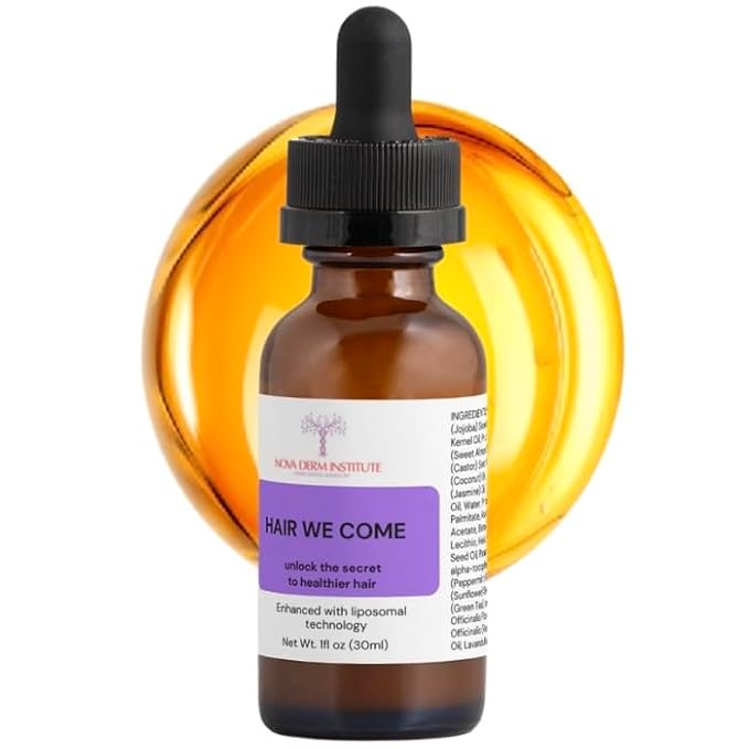 Treatment Oil for Dry Damaged Hair Scalp Stimulator with Castor Oil & Rosemary Lightweight Leave-in treatment for Frizz & Dry Scalp Hair We Come Made in USA (1 fl.oz/ 30 ml)