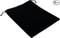 Aestivate 8 Pack Large Velvet Drawstring Pouch, Velvet Bag 8×10 Inch Storage Bag Cosmetics Pouches Dust Bag 8 Pieces(Black)