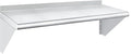 HARDURA Stainless Steel Shelf 12" x 36", 230lb Commercial Shelves Wall Mount Metal Shelving with Backsplash and Brackets for Kitchen, Restaurant, Laundry Room and Home