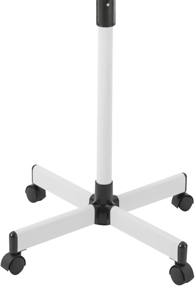 5 Head Infrared Heat Lamp, Adjusting Height Styling Perming Dryer, Salon Heat Lamp Headed Lamp with Rolling Wheels, Multifunction Infrared Lamp Hair Dryer Hair Color Processor Machine (White)