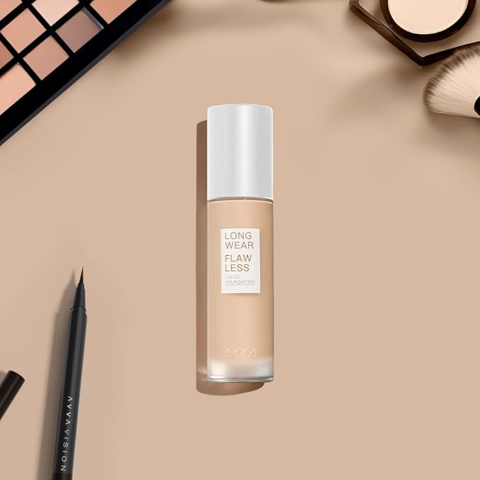 Liquid Foundation Makeup Natural True Skin Tone Full Coverage Concealer Flawless Complexion Blendable Longwear, 103, 1 fl. oz.