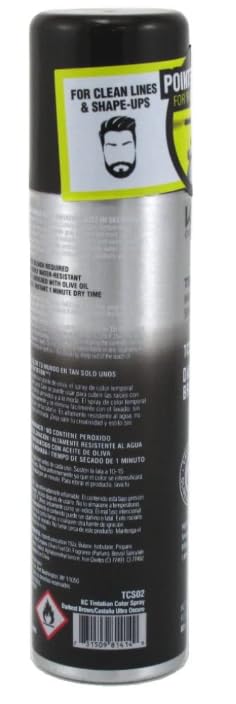 Tintation Temporary Hair Color Spray, Darkest Brown, 2.82 oz (Pack of 2)