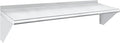 HARDURA Stainless Steel Shelf 14" x 60", 350lb Commercial Shelves Wall Mount Metal Shelving with Backsplash and Brackets for Kitchen, Restaurant, Laundry Room and Home