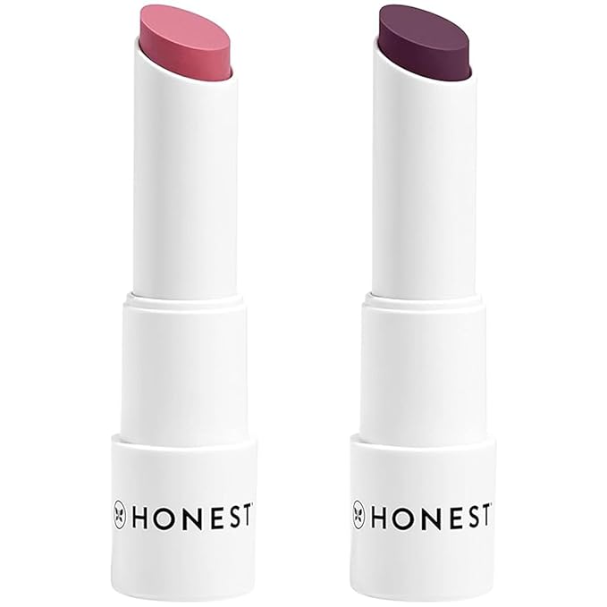 Honest Beauty Tinted Lip Balm 2-Pack | Antioxidant-rich Acai Extracts + Avocado Oil | EWG Certified, Vegan, Cruelty Free