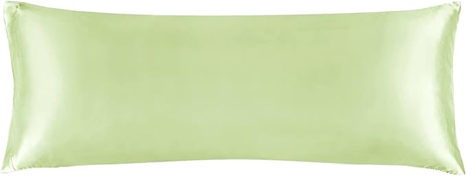 BEDELITE Satin Body Pillow Cover, Super Soft and Cooling Body Pillow Pillowcase for Hair and Skin, Breathable Silky Full Long Pillowcase Cover(20"x54", Gleam)