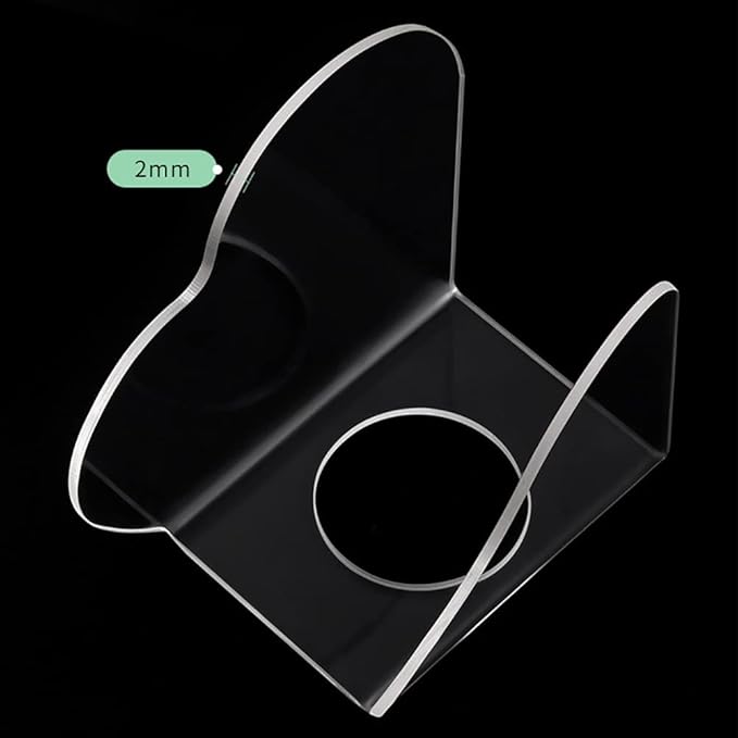 2 Pcs Clear Acrylic Nail Art Palettes Heart Shaped Nail Painting Plate Makeup Hand Palette Professional Cosmetic Mixing Palette for Beauty Salon