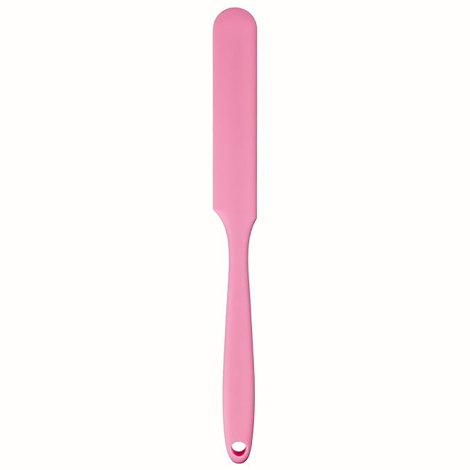 1-PCS Non-Stick Reusable Wax Silicone Spatula, Silicone Waxing Applicators for Hair Removal, for Home Salon Body Use (Pink, size 1)