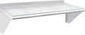 HARDURA Stainless Steel Shelf 14" x 36", 275lb Commercial Shelves Wall Mount Metal Shelving with Backsplash and Brackets for Kitchen, Restaurant, Laundry Room and Home