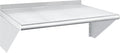 HARDURA Stainless Steel Shelf 18" x 24", 297lb Commercial Shelves Wall Mount Metal Shelving with Backsplash and Brackets for Kitchen, Restaurant, Laundry Room and Home